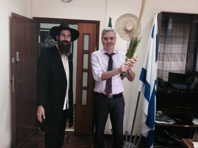 Our DCM Leo here with Rabbi Eliahu honoring the Holiday